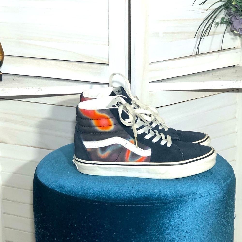 Vans Dark Aura SK8 Hi Top Multicolor Navy Skate Shoes